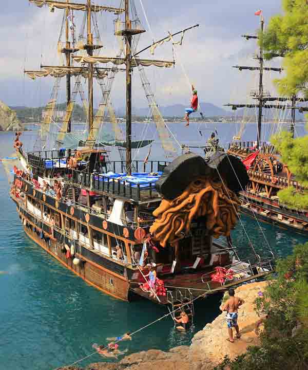 экскурсии на пиратском корабле в анталии